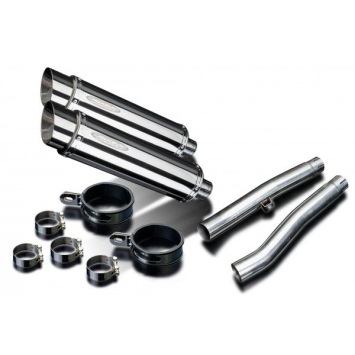 Delkevic slip-on kit Round RVS 350mm zonder e-keur - Trident 750/900 (1991-1993)