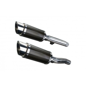 Delkevic slip-on kit Round Carbon 200mm zonder e-keur - Trident 900 (1994-1998)