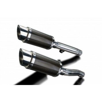 Delkevic slip-on kit Round Carbon 200mm zonder e-keur - Trident Sprint 900 (1994-1997)