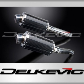 Delkevic slip-on kit Oval Carbon 225mm - Trident Sprint 900 (1994-1997)