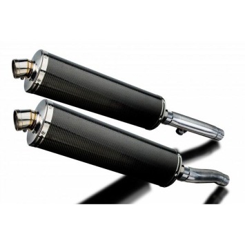 Delkevic slip-on kit Oval Carbon 450mm zonder e-keur - Trident Sprint 900 (1994-1997)