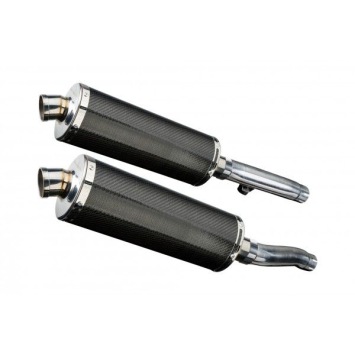 Delkevic slip-on kit Oval Carbon 350mm - Trident Sprint 900 (1994-1997)