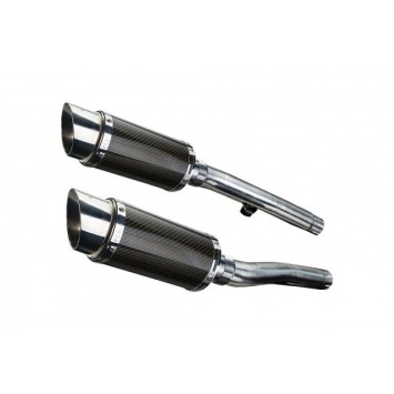 Delkevic slip-on kit Round Carbon 200mm zonder e-keur - Trophy 1200 (1991-1993)