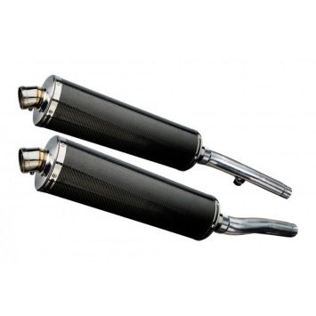 Delkevic slip-on kit Oval Carbon 450mm zonder e-keur - Trophy 1200 (1991-1993)