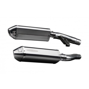 Delkevic slip-on kit Tri-Oval RVS 320mm zonder e-keur - Trophy 1200 (1995-2003)