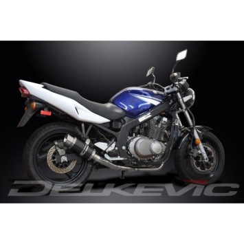 Delkevic volledig systeem Round Carbon 200mm zonder e-keur - GS500E/F (1989-2009)