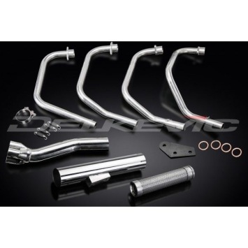 Delkevic volledig systeem Short Straight RVS 350mm zonder e-keur - GS750 (1977-1979)