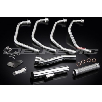 Delkevic volledig systeem Short Straight RVS 350mm zonder e-keur - GS850L (1982-1984)