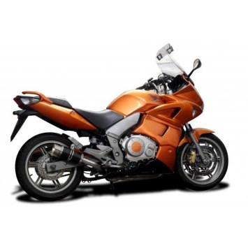 Delkevic slip-on kit Round Carbon 200mm zonder e-keur - CBF1000 (2006-2011)