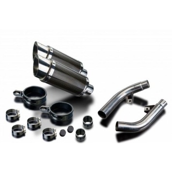 Delkevic slip-on kit Round Carbon 200mm zonder e-keur - CBF1000 (2006-2011)