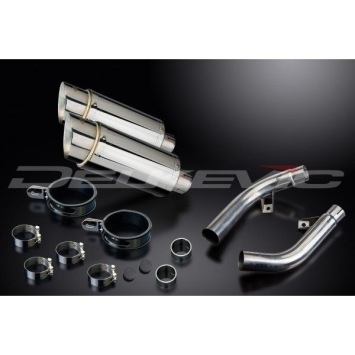 Delkevic slip-on kit Round RVS 200mm zonder e-keur - CBF1000 (2006-2011)