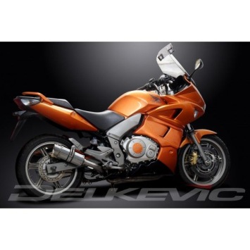 Delkevic slip-on kit Round RVS 200mm zonder e-keur - CBF1000 (2006-2011)