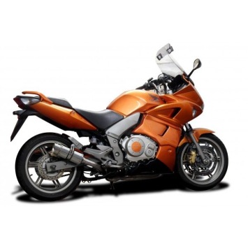 Delkevic slip-on kit Round RVS 200mm zonder e-keur - CBF1000 (2006-2011)