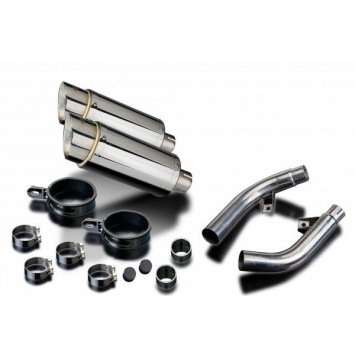 Delkevic slip-on kit Round RVS 200mm zonder e-keur - CBF1000 (2006-2011)