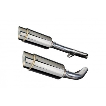 Delkevic slip-on kit Round RVS 200mm zonder e-keur - CBF1000 (2006-2011)