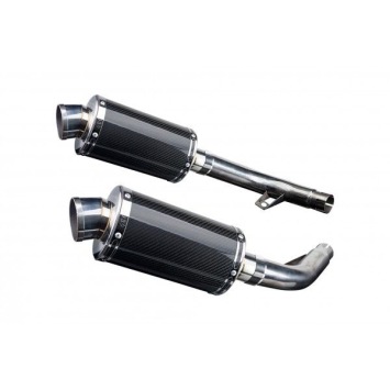 Delkevic slip-on kit Oval Carbon 225mm zonder e-keur - CBF1000 (2006-2011)