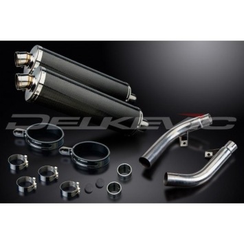 Delkevic slip-on kit Oval Carbon 450mm - CBF1000 (2006-2011)