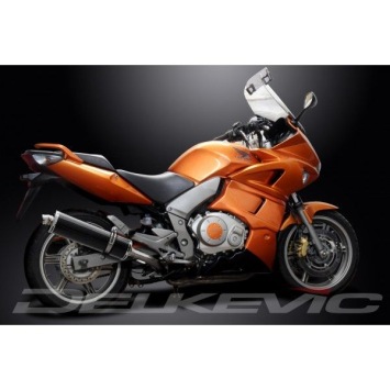 Delkevic slip-on kit Oval Carbon 450mm - CBF1000 (2006-2011)
