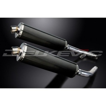 Delkevic slip-on kit Oval Carbon 450mm - CBF1000 (2006-2011)