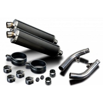 Delkevic slip-on kit Oval Carbon 450mm - CBF1000 (2006-2011)