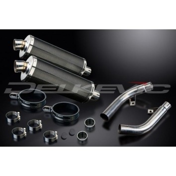 Delkevic slip-on kit Oval Carbon 350mm zonder e-keur - CBF1000 (2006-2011)