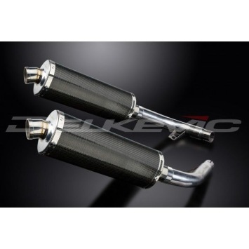 Delkevic slip-on kit Oval Carbon 350mm zonder e-keur - CBF1000 (2006-2011)