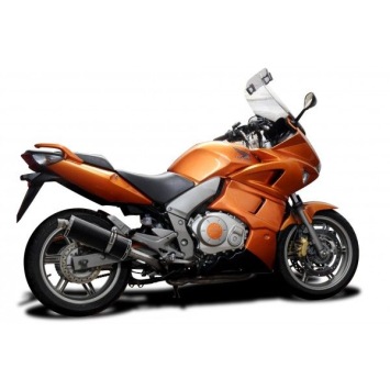 Delkevic slip-on kit Oval Carbon 350mm zonder e-keur - CBF1000 (2006-2011)