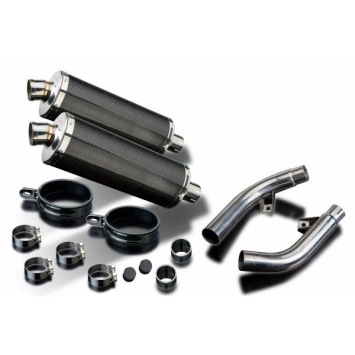 Delkevic slip-on kit Oval Carbon 350mm zonder e-keur - CBF1000 (2006-2011)