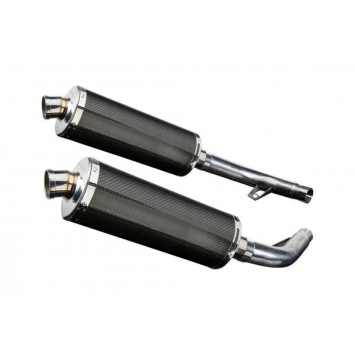 Delkevic slip-on kit Oval Carbon 350mm zonder e-keur - CBF1000 (2006-2011)