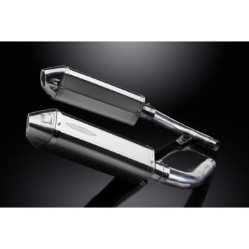 Delkevic slip-on kit Tri-Oval RVS 320mm zonder e-keur - CBF1000 (2006-2011)