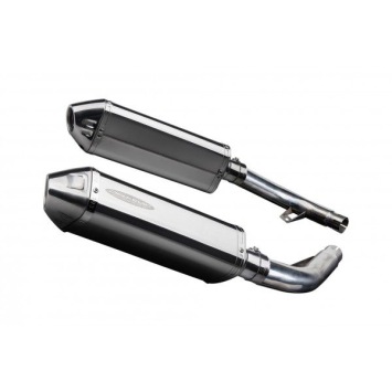 Delkevic slip-on kit Tri-Oval RVS 320mm zonder e-keur - CBF1000 (2006-2011)