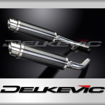 Delkevic slip-on kit Round Carbon 350mm zonder e-keur - CBF1000 (2006-2011)