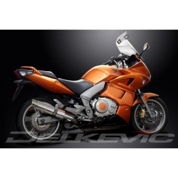 Delkevic slip-on kit Round RVS 350mm zonder e-keur - CBF1000 (2006-2011)