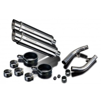 Delkevic slip-on kit Round RVS 350mm zonder e-keur - CBF1000 (2006-2011)