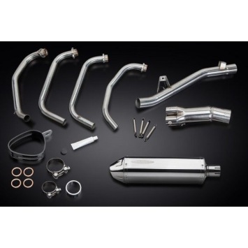 Delkevic volledig systeem Tri-Oval RVS 320mm zonder e-keur - GSX750 (1998-2002)