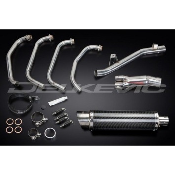 Delkevic volledig systeem Round Carbon 350mm zonder e-keur - GSX750 (1998-2002)