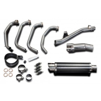 Delkevic volledig systeem Round Carbon 350mm zonder e-keur - GSX750 (1998-2002)