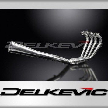 Delkevic volledig systeem Megaphone RVS 550mm zonder e-keur - GSX750E (1980-1983)