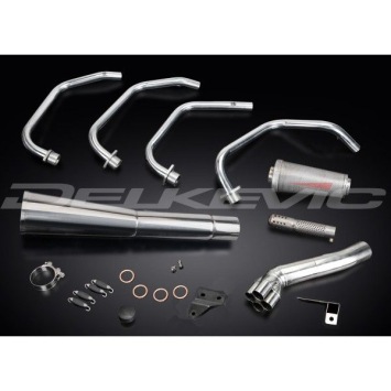 Delkevic volledig systeem Megaphone RVS 550mm zonder e-keur - GSX750E (1980-1983)