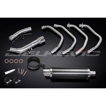 Delkevic volledig systeem Round Carbon 350mm zonder e-keur - GSX1250FA (2010-2016)