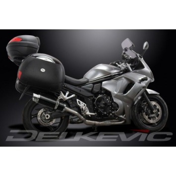 Delkevic volledig systeem Round Carbon 350mm zonder e-keur - GSX1250FA (2010-2016)