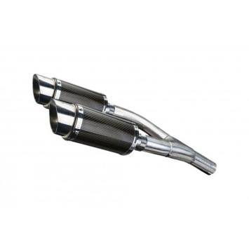 Delkevic slip-on kit Round Carbon 200mm zonder e-keur - GSX1300 B KING (2008-2012)