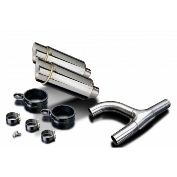 Delkevic slip-on kit Round RVS 200mm zonder e-keur - GSX1300 B KING (2008-2012)