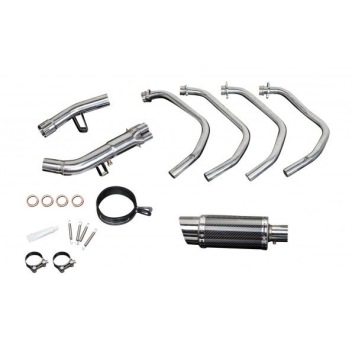 Delkevic volledig systeem Round Carbon 200mm zonder e-keur - GSX650F (2007-2016)