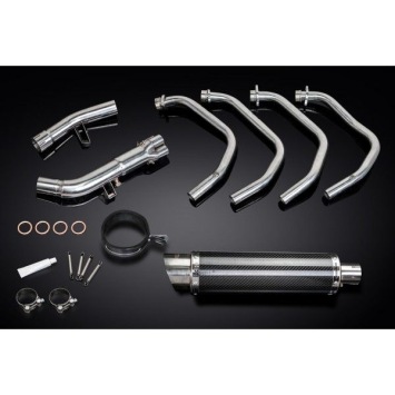 Delkevic volledig systeem Round Carbon 350mm zonder e-keur - GSX650F (2007-2016)