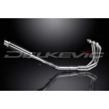 Delkevic volledig systeem Round Carbon 350mm zonder e-keur - GSX650F (2007-2016)