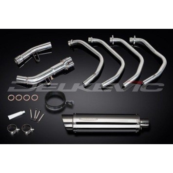Delkevic volledig systeem Round RVS 350mm zonder e-keur - GSX650F (2007-2016)