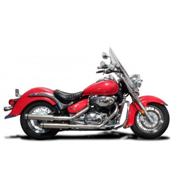 Delkevic volledig systeem Round RVS 410mm zonder e-keur - VL800 Intruder Volusia (2001-2016)