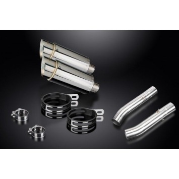 Delkevic slip-on kit Round RVS 200mm zonder e-keur - RSV 1000 R/FACTORY (2004-2010)