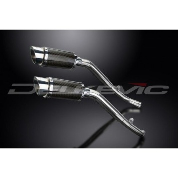 Delkevic slip-on kit Round Carbon 200mm zonder e-keur - XL1000V Varadero (1999-2014)